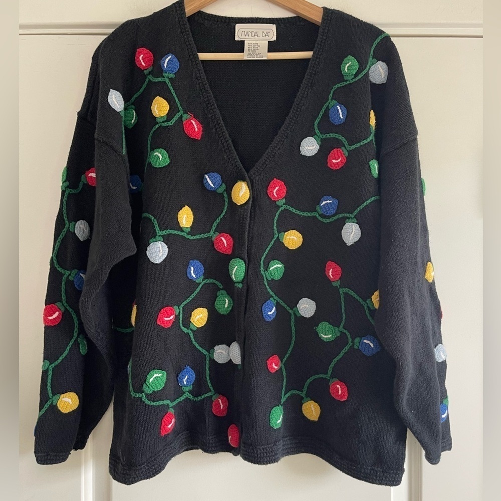 Kitschy Mandal Bay Vintage Christmas Sweater - XL